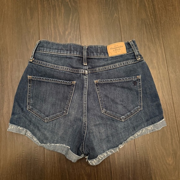 Abercrombie & Fitch Dark Blue Jean Shorts - Picture 2 of 5